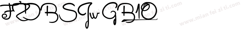 FZDBSJw GB1O字体转换